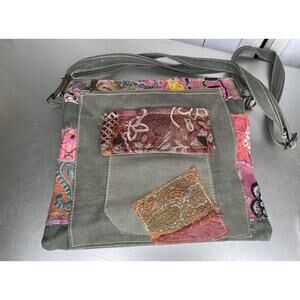 Antik Kraft Sweet Patchwork Boho Floral Colorful Tote Bag
